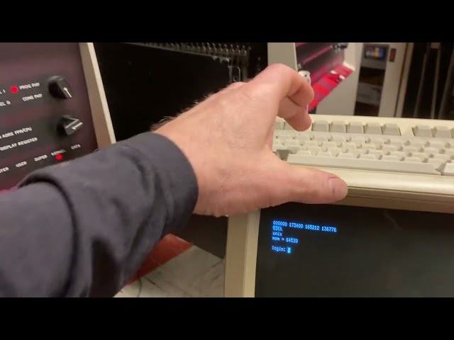 UNIX V4-1/2 on 1972 PDP-11/45 First Boot