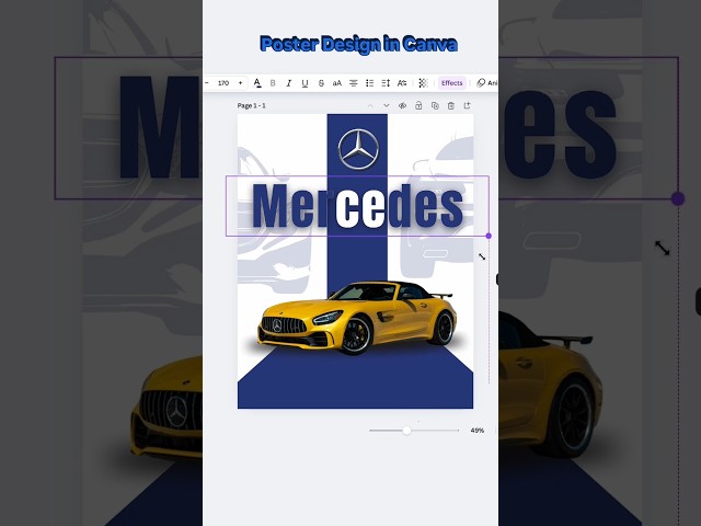 Canva Car Poster Design Quick Overview