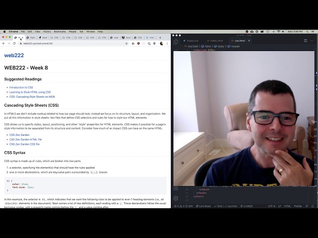 WEB222 Week 8 Part 1: Intro to CSS