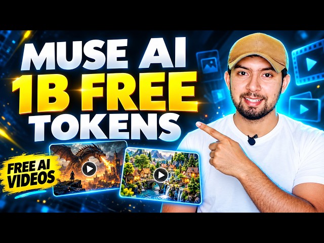 Muse AI FREE 🔥 Get 1 Billion Tokens & Create AI Videos | FREE Ai Video Generator | Ai Animation