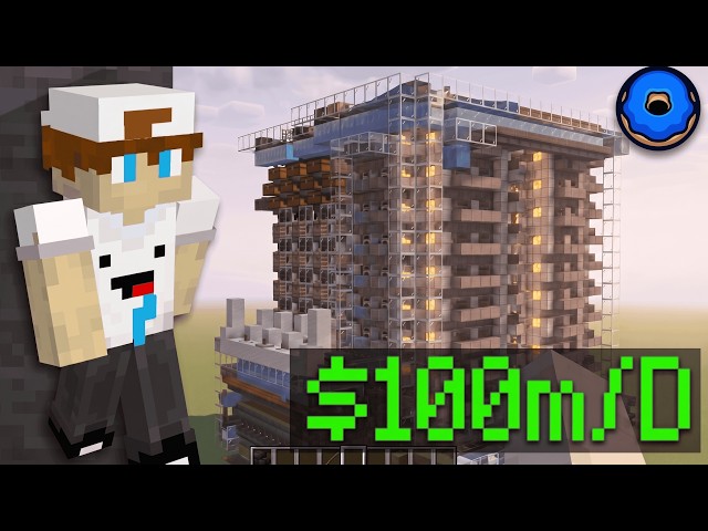 Construí una ENORME granja de harina de huesos para hacerme RICO... (Donut SMP)