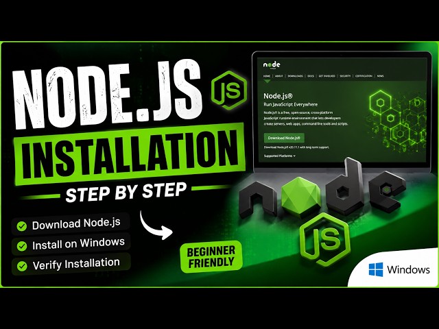 How to Install Node.js on Windows 10/11 (2026) | Step by Step