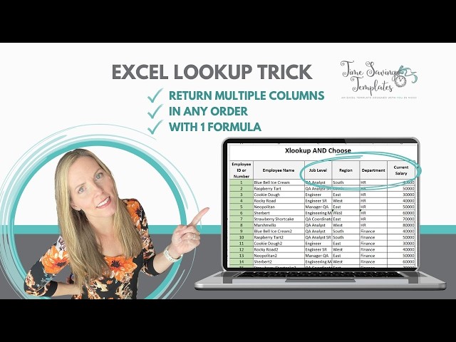Excel XLOOKUP Trick: Return Multiple Columns in Any Order with 1 formula!