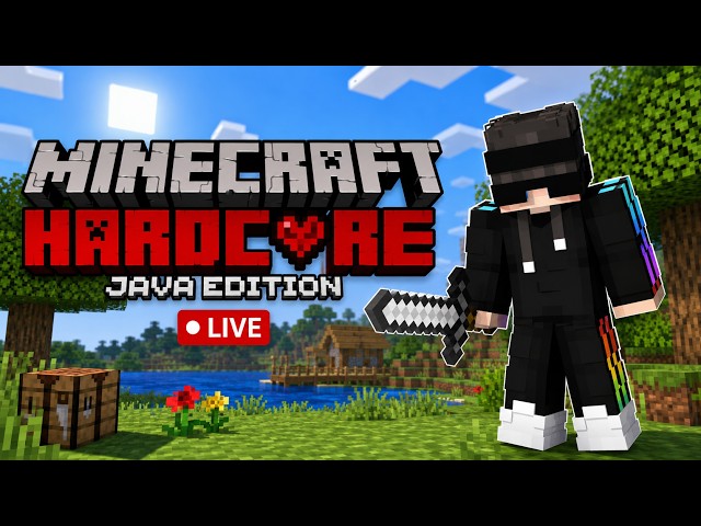 🔴Minecraft Java Hardcore LIVE | BLACKGAMERS is live | #minecraft #minecraftlive