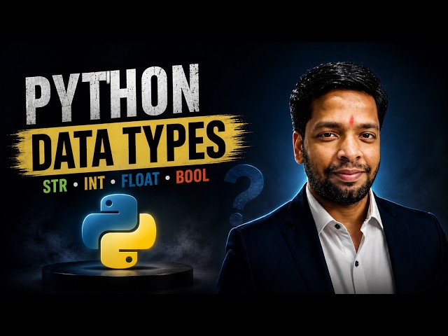 #3 Python Learning Series | Python Data Types Explained | String, Integer, Float, Boolean