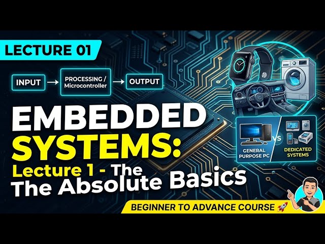 What is an Embedded System? | Complete Course: Lecture 01 (Hindi/Hinglish)