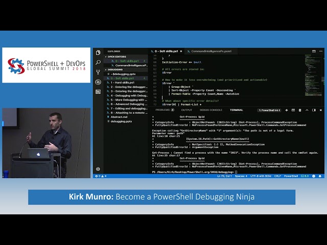 Become a PowerShell Debugging Ninja by Kirk Munro