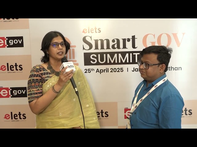 Smt V. Lalithalakshmi, CEO Karmayogi Bharat speaks at ELETS Smart Gov Summit 2025