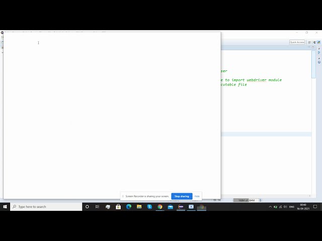Initializing Selenium Web Driver | Python | Chrome | #selenium #python #codinglife #uiautomation