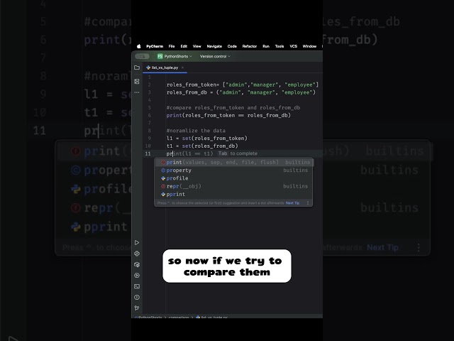 Comparing Lists and Tuples in Python #learnwithapm #python #programming #coding #softwareengineer
