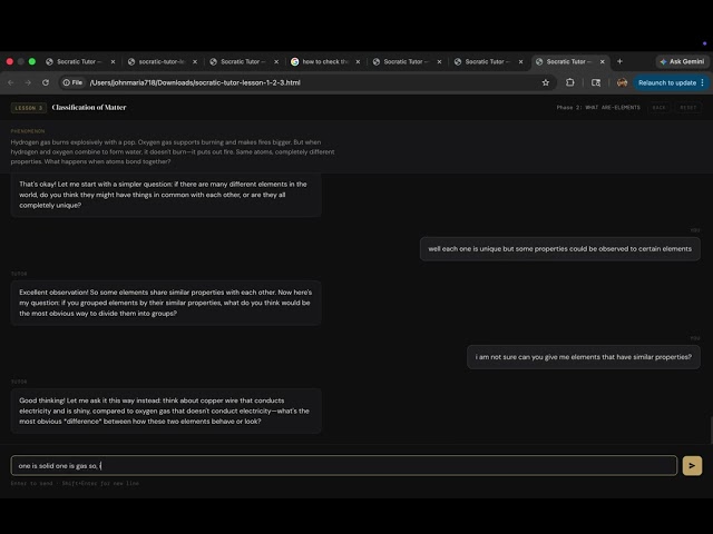 Socratic AI with RAG (Runs locally using API calls)