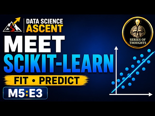 Meet scikit-learn: Master fit(), predict() & the ML Workflow | Data Science Ascent M5:E3