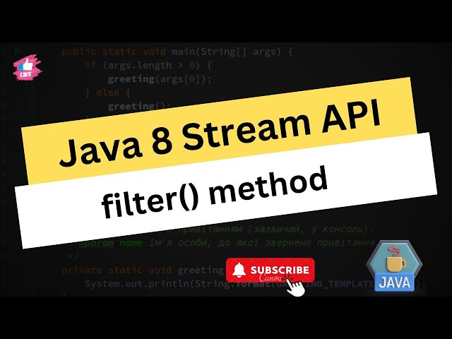 Filter method in stream API //  java 8 features // Easy Learning Channel