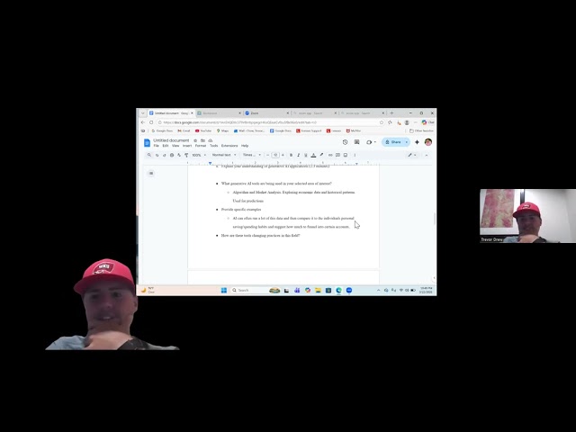 Trevor Drew AI Exploration Project