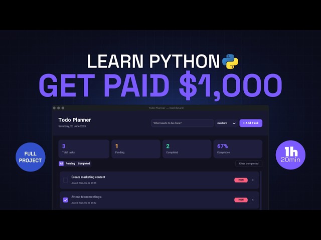 Build This Python App - Learn to Code & Get Paid $1,000 For It