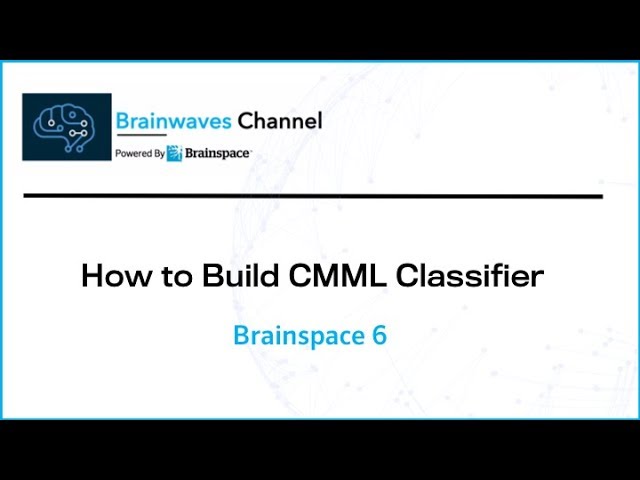 How to Build CMML Classifier