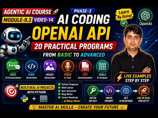 Module 9.3 | Video-15 |OpenAI API Tutorial in Hindi | Build Your First AI App with  & Google Cola