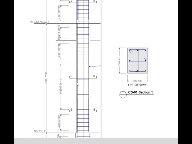 How to check shear forces diagram, axial forces, and detailling in ETABS