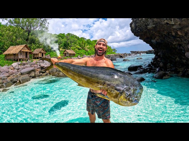 He Fed an Entire Village With ONE Giant Fish (Volcano Island)