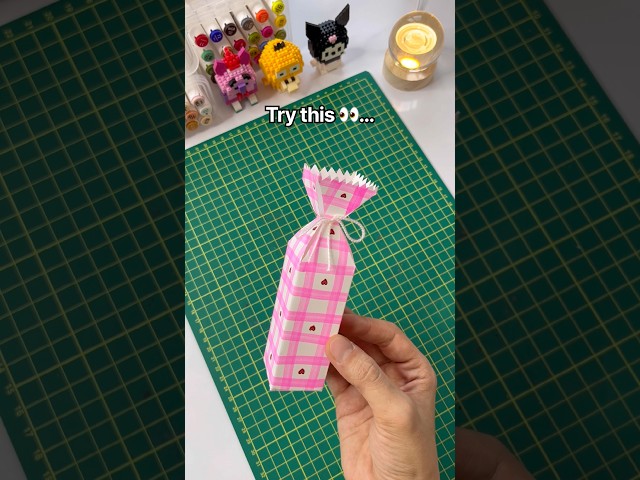 How to Make a Cute Mini Gift Bag in Seconds! 🎁 #diy #craft