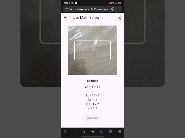 MathVerse – Multimodal AI Tutor Using Gemini | Live Camera Math Solver Demo
