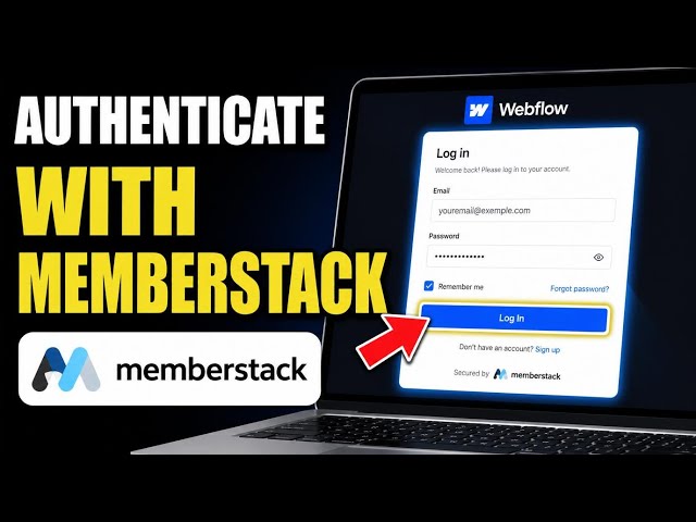 How to authenticate with Memberstack in Webflow sites - Step By Step