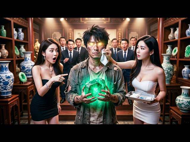 Kicked out by his wife,a poor driver gains Golden Eyes, wins stone-gambling and a female CEO's love!