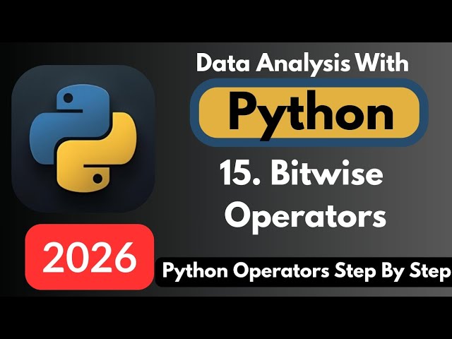 Bitwise Operators in Python | Python Bitwise Operators Explained for Beginners