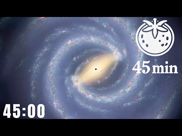 45-Minute Pomodoro Timer with Subliminal Lo-Fi Mix | Deep Focus & Milky Way Galaxy Theme