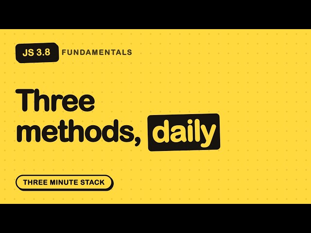 map vs filter vs find, Once and For All | JS Fundamentals 3.8 · Three Minute Stack