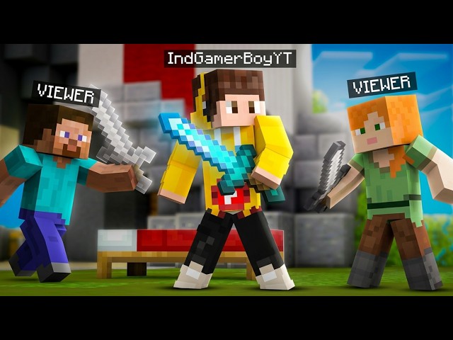 Let's play Bedwars On Live With Viewers