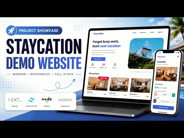 Project Showcase - Staycation Demo Website | BuildWithAngga