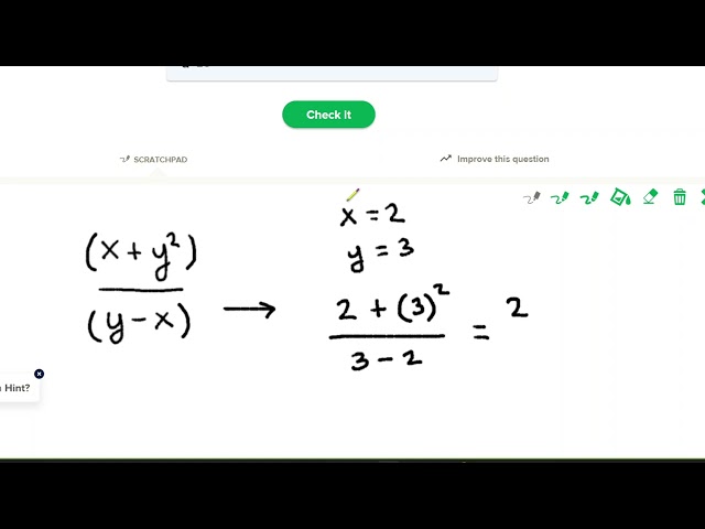 Algebra Expressions with Fraction Bars Examples