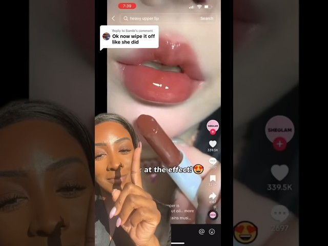 VIRAL SHEGLAM Lip Plumping Gloss😮 #makeup