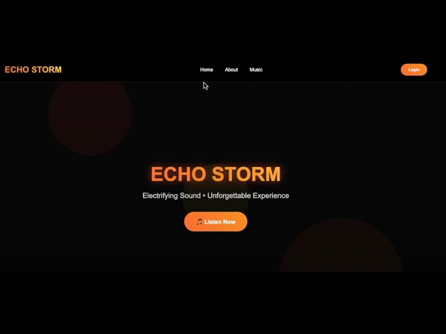 Band Website Prototype