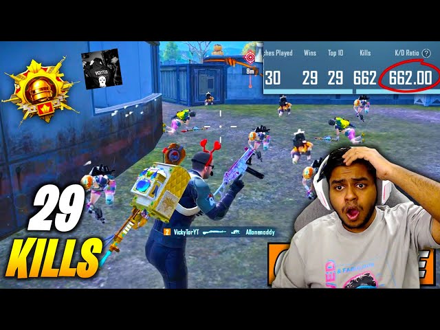 WORLD's HIGHEST KD VICTOR EVEN PRO PLAYERS are SCARRED ?? VICKYTOR BEST Moments in PUBG Mobile