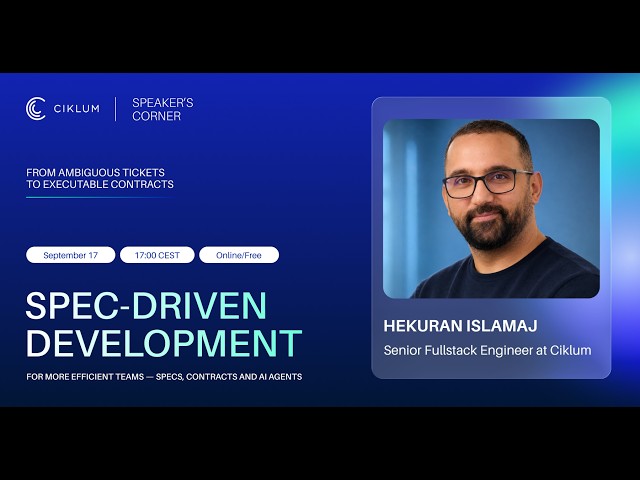 Spec-Driven Development: Specs, Contracts and AI Agents