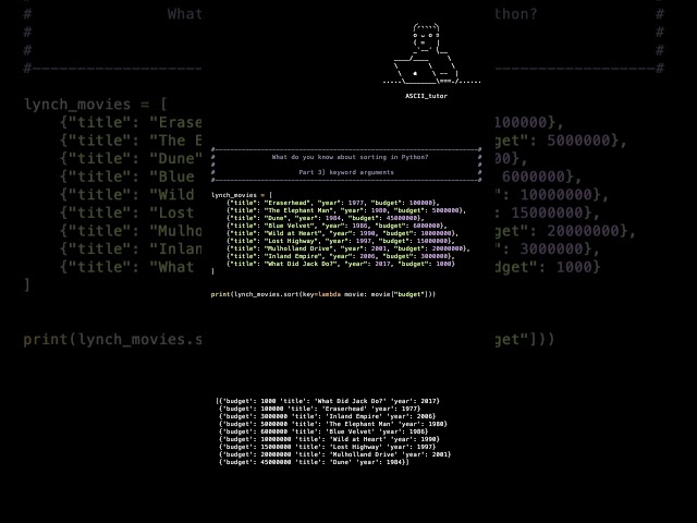 What do you know about sorting in Python (Part 3) #pythontutorial #beginners