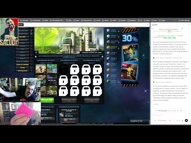 Using AI in Ogame and testing Nvidia models