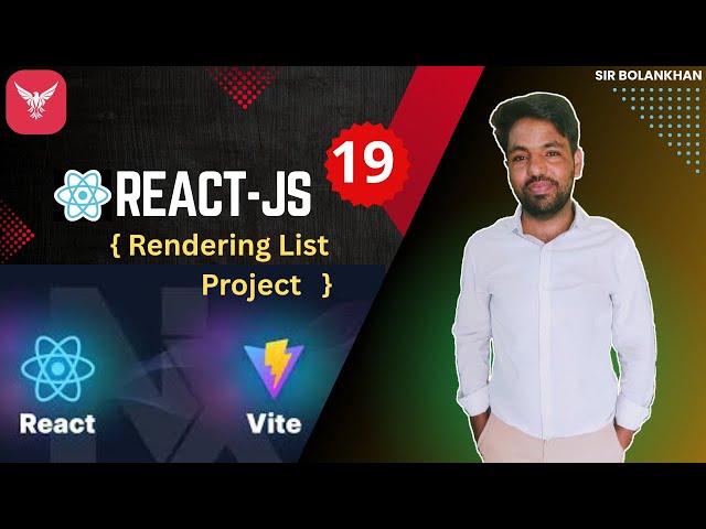Rendering List Project in React JS ⚛️ | Build a Dynamic List Using .map() Function