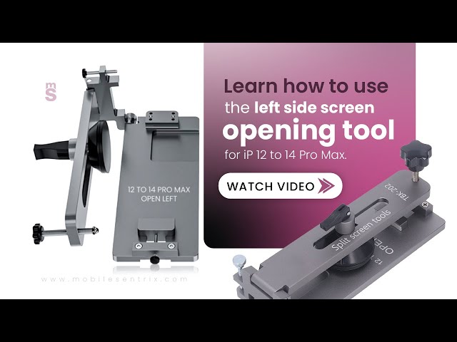 How Effectively Use the Left Side Open Screen Separator Tool for iPhone 12 to 14 Pro Max Repairs