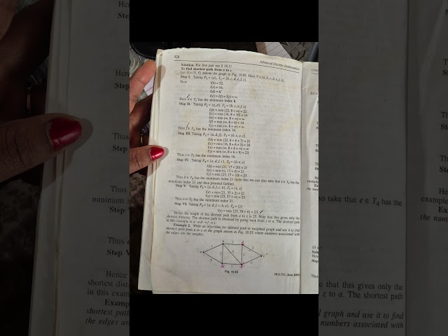 Shortest path in weighted diagram  Explain Dijkstra algorithm and  application #discretemathematics