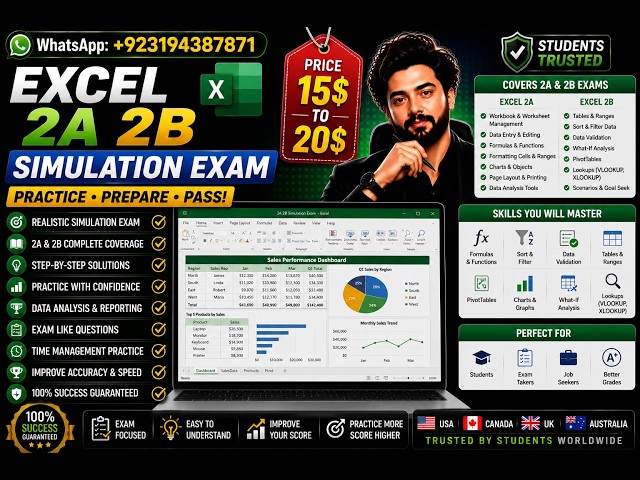 Excel 2A 2B Simulation Exam/Excel 2A 2B Simulation Exam