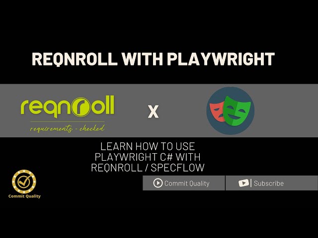 How to convert Playwright to Reqnroll BDD tests (Including Specflow)