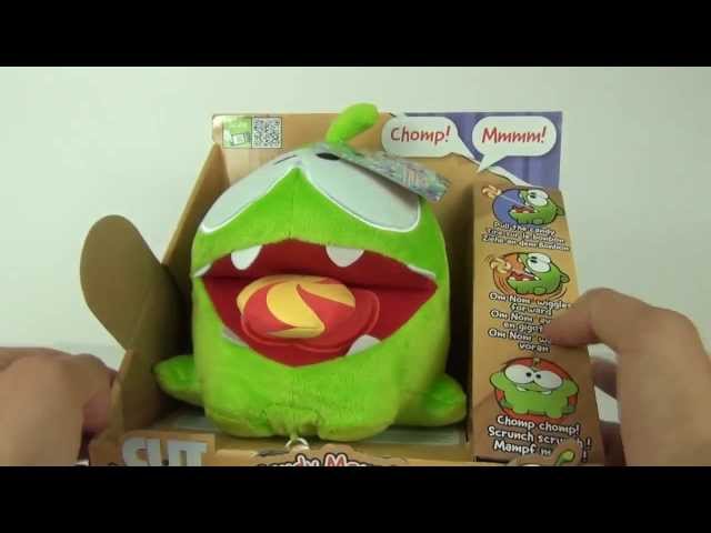 CUT THE ROPE CUTE OM NOM Candy Monster FUNNY Talking APP TOYS VIDEO Review