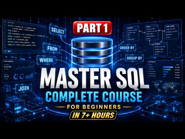 SQL Full Course for Beginners to Advanced | Part 1 | SELECT, WHERE, Operators, ORDER BY & LIMIT