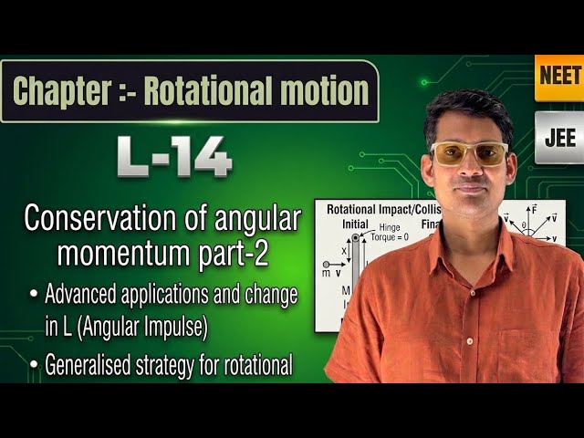 L-14: Conservation of Angular Momentum Part-2