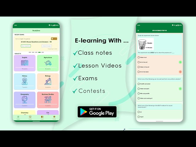 Studyzone - E-learning app for pupils and students