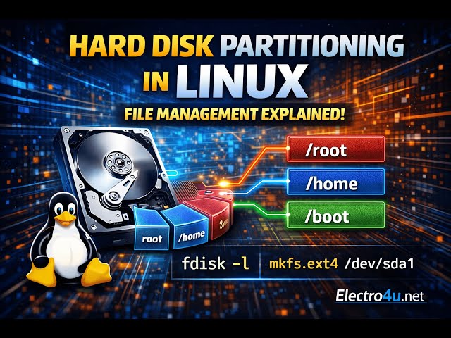 How to Partition a Hard Disk in Linux | File Management Explained!