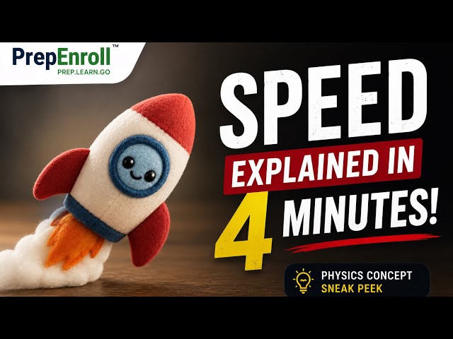 SPEED Explained in 4 Minutes ⚡ | #physics #speed #prepenroll